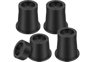 POHOVE Round Bed Risers,4 Pack Chair Furniture Raisers,3.3 Inch Table Leg Extenders for Sofa Table Desk Chair Rubber Sofa Riser