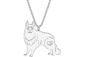 YAYAKO Edelstahl Golden Retriever Hund Halskette Kette Anhänger 18K Gold Halskette Hund Geschenke für Hundeliebhaber Frauen Mädchen