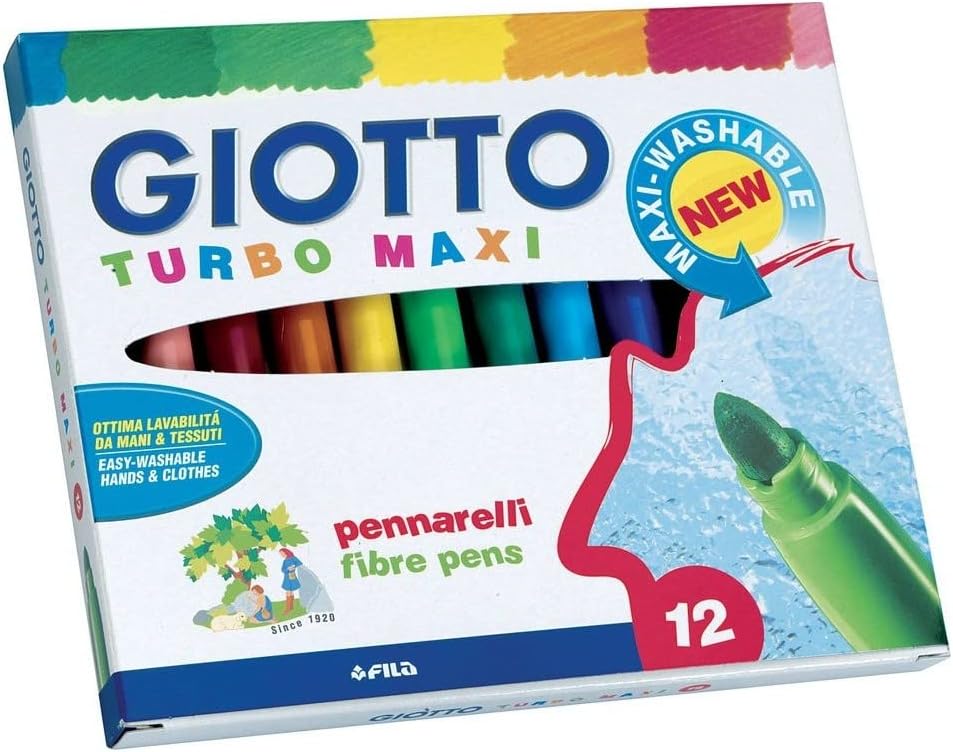 Avis d'Expert & Test Approfondi : Giotto 454000 Turbo Pennarelli Turbo Maxi Pun (Sélection)