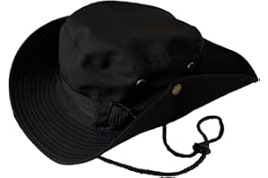 Taeku Cappello Boonie Uomo Donna Anti UV Protezione Solare a Tesa Larga Cappello per Esterni Safari Cappello da Sole per Esterno Escursionismo