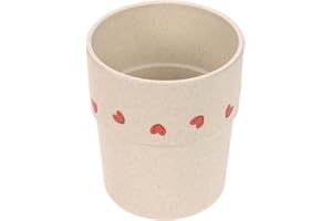 LÄSSIG Kinder Becher Trinkbecher Tasse Kindergeschirr ohne Melamin, BPA-frei, für Spülmaschine und Mikrowelle/Mug Happy Rascals Heart lavender