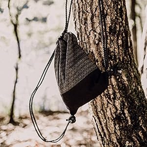 Turnbeutel Frida Bag 078 in Schwarz Tasche Beutel Rucksack Sportbeutel Gymsack Hipster Fashion Gym Bag - Handgemacht in Südtirol