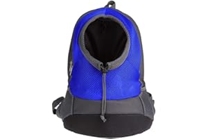 NHSUNRAY Pet Carrier Zaino Per Piccolo Cane Gatto Puppy(8kgs Max) On-the-Go Viaggio Pet Anteriore Posteriore Borsa Soft Traspirante Mesh Pup Pack 42 * 38 * 20cm (Blu)