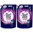 Surf Excel Matic Front Load Liquid Detergent 3.2 L Refill, Designed for Tough Stain Removal on Laundry in Washing Machines - Mega Pack (Pack of 2)