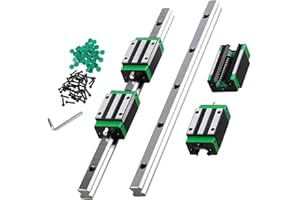 CNCMANS Juego de rieles lineales HGR20, 2 unidades HGR20-700 mm guía lineal y 4 unidades HGH20CA bloque deslizante, antioxidante y piezas CNC de alta precisión para dispositivos automatizado