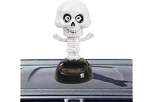 Vigcebit Halloween Solar Dancing Figures, Halloween Pumpkin Skeleton Solar Dancer Toys Figurines, Halloween Car Dashboard Dancing Decorations Auto Interior Ornaments