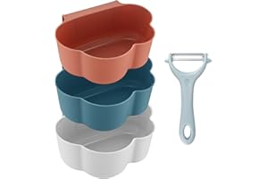 HEOZHUYI Pojemnik na Odpadki Kuchenne do Zawieszenia, Wiszący Kosz na Śmieci dla Szafek Kuchennych, Pojemnik na Odpadki z Tworzywa Sztucznego, Pojemnik na Szafkę do Przechowywania Wiszącego Kosza na Śmieci