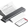 Phomemo M08F Imprimante Portable, Imprimante Thermique A4 sans Encre, Compatible avec Les Bluetooth avec Smartphone, USB avec Tablette/Mac, Noir