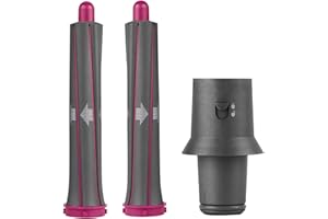 CHUANCHENG 1 par de tubos rizadores de cabello de 30 mm de largo, herramienta para el cabello compatible con piezas de fijación para Dyson Airwrap, 1 adaptador de rizador para secador de cabello (modelos largos)