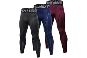 YUSHOW Lot de 3 Caleçon Long Homme Thermique sous-Vêtement Chaud Collant Homme Hiver Legging Doux et Léger