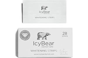ICY BEAR DENTAL CARE ICY Bear Teeth WHITENING Strips – Pap Technology - Effective Stain Removal for Brighter White Teeth – Easy Application, Comfortable Fit, Perfect for Home Use – Instant Smile Enhancement
