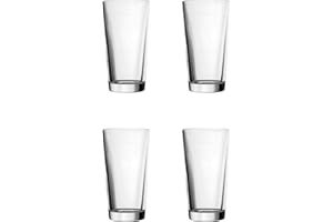 UTOPIA DEALS Utopia Perfect Pint Glasses 20oz / 568ml - Set of 4 | Toughened Beer Glasses