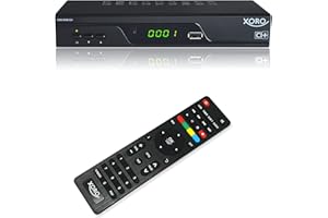 Xoro HRK 8760 CI+ Récepteur HD pour télévision numérique par câble (HDTV, syntoniseur DVB-C, HDMI, Fonction PVR + Fonction « Timeshift », CI+, S/PDIF, USB 2.0), Noir