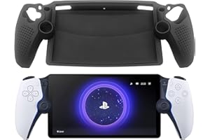 Qoosea Funda Compatible con Playstation Portal, Carcasa Protectora Delgada Antigolpes Anti-arañazos con PS5 Portal - Negro