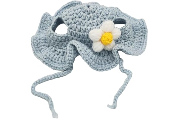 Generic Adorable Cat Hat Party Costume Accessory Winter Pet Hat for Cats Puppy Party Light Blue Medium Pet Supplies Dog Supplies Clothing & Shoes