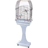 Imac Agata Delux Ayaklı &Uuml;st&uuml; A&ccedil;ılır Kuş Kafesi Mavi/mor 58x33x62,5cm