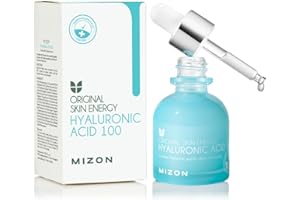 ‎MIZON [MIZON] HYALURONIC ACID 100 (30 ml) Koreańska pielęgnacja skóry – ultra nawilżające serum przeciw starzeniu się skóry – formułowane z kwasem hialuronowym i anedozyną