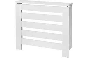 TOPKIT | Cubre radiadores Victoria 3092 | Cubre radiadores | 90 cm de Ancho | Diseño Elegante | Blanco