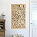 Produktbild wandaufkleber schlafzimmer Wall Sticker Quotes This Is Your Life Sayings Motto Quote Silk Poster 17X28Inch Art Wall Decor Large Wall Stickers