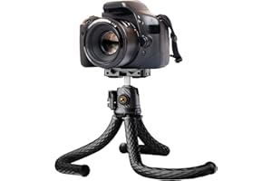 Handy Stativ Flexibel Goocong Stative für Smartphone Kamera Tripod Mini Stativ mit Handy Halterung 360° Drehbaren Kugelkopf Ministativ für iPhone Samsung Phone Canon Nikon Kamera