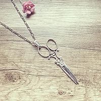 Lange Kette Schere Silber, scissors / vintage / ethno / hippie / must have / statement / florabella schmuck
