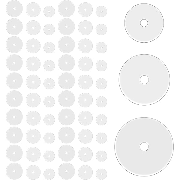 Giantree Lot de 60 disques de piercing anti-viande sauvage - 5/7/9 mm