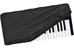 Musiin Cubierta antipolvo para teclado de piano de 37 teclas, compatible con Novation LAUNCHKEY 37 MK3, LAUNCHKEY 37 MK4, MicroKORG S MBK/MWH Chinlon de lujo, antipolvo y a prueba de arañazos, tacto