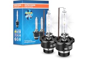 ADAURIS D4S Lampadina allo xeno 35W HID Lampadine per fari 35W 6000K Lampada di ricambio per fari auto Lampada a scarica IP68 Design impermeabile Confezione da 2