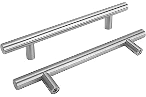 goldenwarm 15 Stück Türgriffe Küche Griffe für Küchenschränke -LS201BSS128 Schrank Schublade Türgriff Stangengriff Edelstahl Küchenschrank Möbelgriffe Kleiderschrank Zieht Griffe