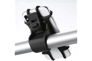 YSJJZRL Support de téléphone de vélo Universel, support de téléphone de vélo en Silicone, support de Tige de Moto Universel Compatible pour Smartphone de 4 à 6,2 Pouces