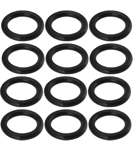 QUARKZMAN 16mm X 11mm X 2,5mm Nitrile Caoutchouc Joints Toriques X 25 Pièces Rond Joint Rondelle Pour Robinet Plomberie Réparation Étanchéité Connexion [Noir