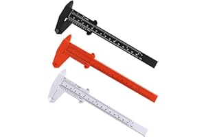 DURDIIY Messschieber Digital 3 Stück Messschieber aus Kunststoff (150mm/ 6 Zoll,80mm/3.15 Zoll) Messwerkzeug Schieblehre Messschieber,Präzision Messschieber Messwerkzeug Messschieber Analog (150mm)