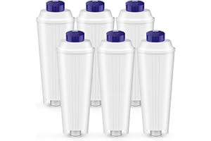 ISINLIVE 6 Stück Wasserfilter für Delonghi passend für Delonghi DLSC002, Wasserfilterkartuschen kompatibel mit Delonghi Magnifica s, ECAM, ESAM, ETAM, EPAM, Primadonna Kaffeemaschine