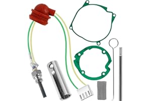 GUIJZSLTRG Glow Plug Repair Kit 12V 2KW 5KW 8KW Parking Diesel Heater Glow Ignition Plug Kit with Filter and Removal Fitting Tool, Car Ceramic Heater Repair Parts Fit for Car Truck Boat