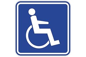 ISECUR Cartel magnético para Silla de Ruedas, Azul