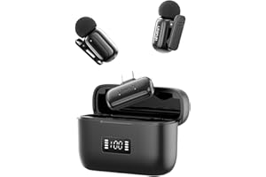 ULANZI A200 Mini Mikrofon Handy Kabellos für iPhone 17/16/15 Android, Intelligente Rauschunterdrückung, 30h Akku, 100m Reichweite, Lavalier Mikrofon Wireless für Streaming, Vlog, YouTube, TikTok