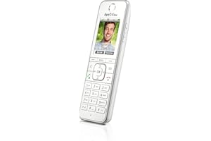 FRITZ!Fon C6 DECT-Komforttelefon (hochwertiges Farbdisplay, HD-Telefonie, Internet-/Komfortdienste, Steuerung FRITZ!Box-Funktionen) weiß, deutschsprachige Version
