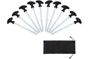 Ultimate Angling Fishing Tackle - Pack Of 10 Heavy Duty Fishing Bivvy Camping Tent Peg Shelters Brolly 20cm