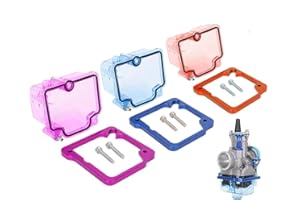 JFG RACING USTPO Motocicleta Carburador Transparente Fondo Protector Shell Carburador Aceite Cap Plástico Ajuste para PWK 28mm 28 30mm 30 32mm 32 34mm 34 Carb - Azul