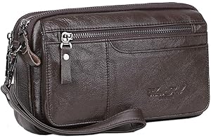 XIEBEN Hebetag skórzana kopertówka portfel dla mężczyzn organizer uchwyt torba na nadgarstek