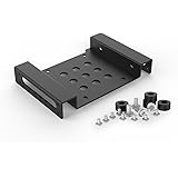 ORICO Aluminium 2.5" / 3.5" Hard Drive Mounting Adapter for 1x 2.5 inch SSD/HDD to 5.25 Inch PC Bay - Black