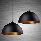FRIDEKO HOME 2 Stück Pendelleuchte Vintage Hängeleuchte Ø30cm Breite Lampe | Kronleuchter aus Eisen Hängelampe E27 Lampenfass