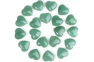 MAIBAOTA Green Aventurine Heart Healing Crystals Gemstones Pocket Nature Spiritual Energy Gem Stones Set Gifts for Women Reiki Divination Balancing Yoga Meditation 10PCS