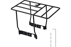 SAVOSWEET E Scooter Portaequipajes Trasero Rack Compatible con Mi M365/ 1S /Pro Universal, Estantería Trasera Patinete de Aleación de Aluminio, Estantería Trasera de Scooter Eléctrica - Negro, 27 x 15 x 17 cm