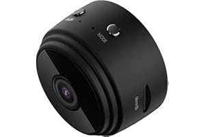 RAOPUZI Mini Camera Espion WiFi IP Cachee sans Fil Full HD 1080P Enregistreur, Micro Nanny Cam de Surveillance avec Vision Nocturne Infrarouge et Detection de Mouvement, Interieur/Exterieur