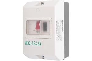Motorkretsbrytare, MC02-1.6-2.5A 50/60Hz motorskyddsbrytare IP55 vattentät kretsregulator minibrytare för överbelastning