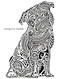 Image de Coloring Cover Notebook (Dark Pug | Wide Ruled): Notebook for note taking, writing, research, and journaling with coloring design on cover for ... ref