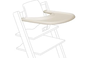 Stokke Vassoio, Vanilla White - Compatibile con Tripp Trapp Baby Set - Comodo da usare e pulire - In plastica senza BPA - Adatto per bambini dai 6 ai 36 mesi