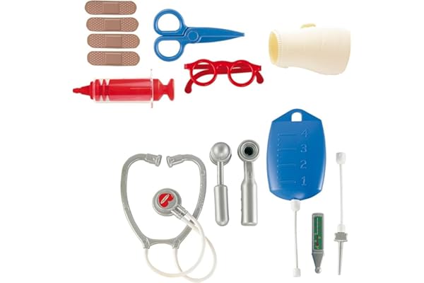 Jouets Ecoiffier - 250 - La malette de docteur pour enfants - Médical - Jeu d'imitation - Dès 18 mois - Fabriqué en France, Brun