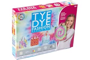 QUICKDRAW Kids Tye Dye Bag Fashion Design Kit Childrens Arts & Crafts Clothes Dyeing Activity Set